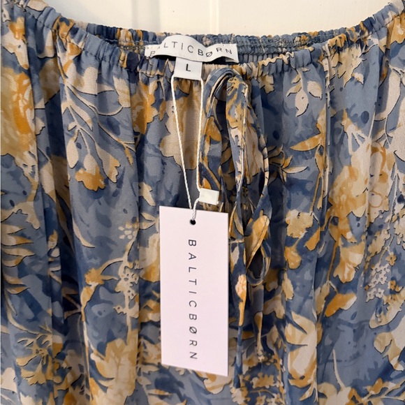 Baltic Born Floral Maxi Dress in Blue and Cream - Picture 8 of 9